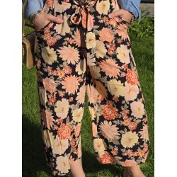 Pantalon Fluide Fleurie