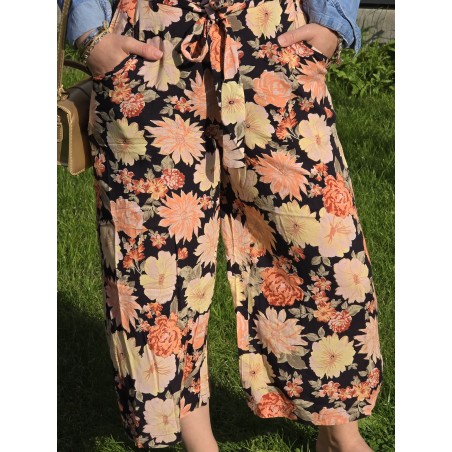 Pantalon Fluide Fleurie