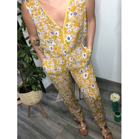 Combinaison Fleuri Moutarde